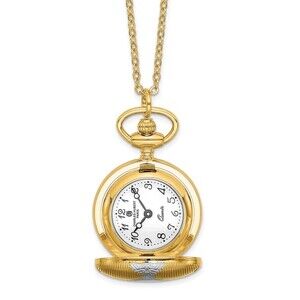 Kazi Luxury Charles Hubert Two-tone Shield Design Pendant Watch